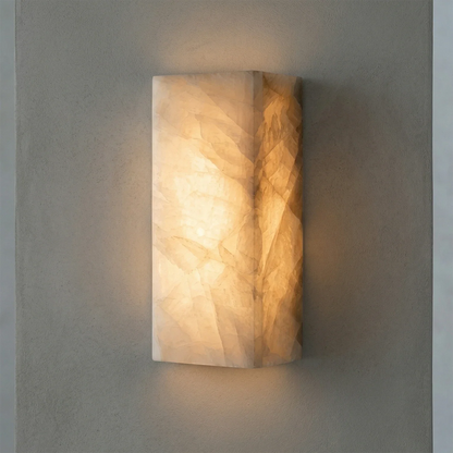 Rectangular Alabaster Wall Light