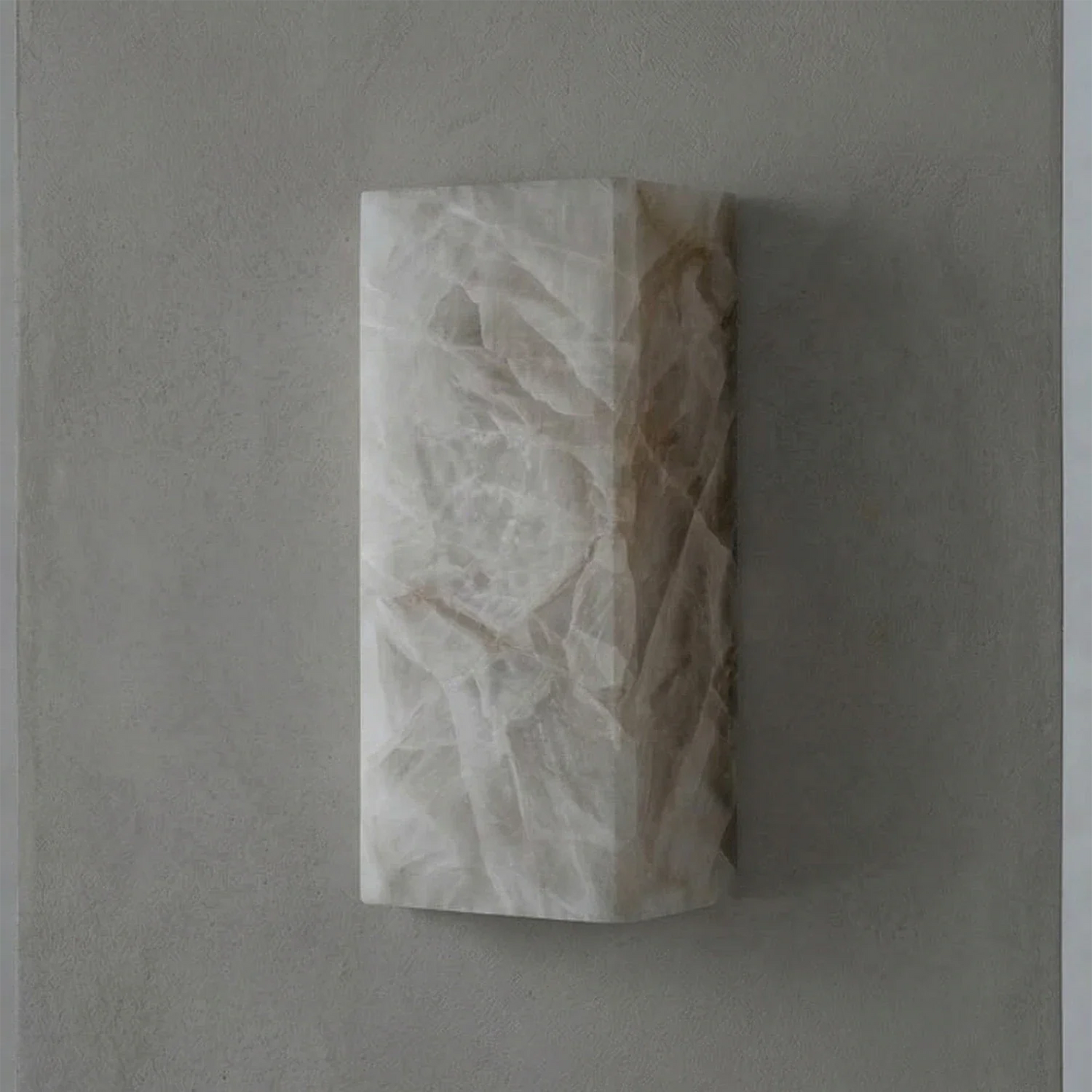 Rectangular Alabaster Wall Light
