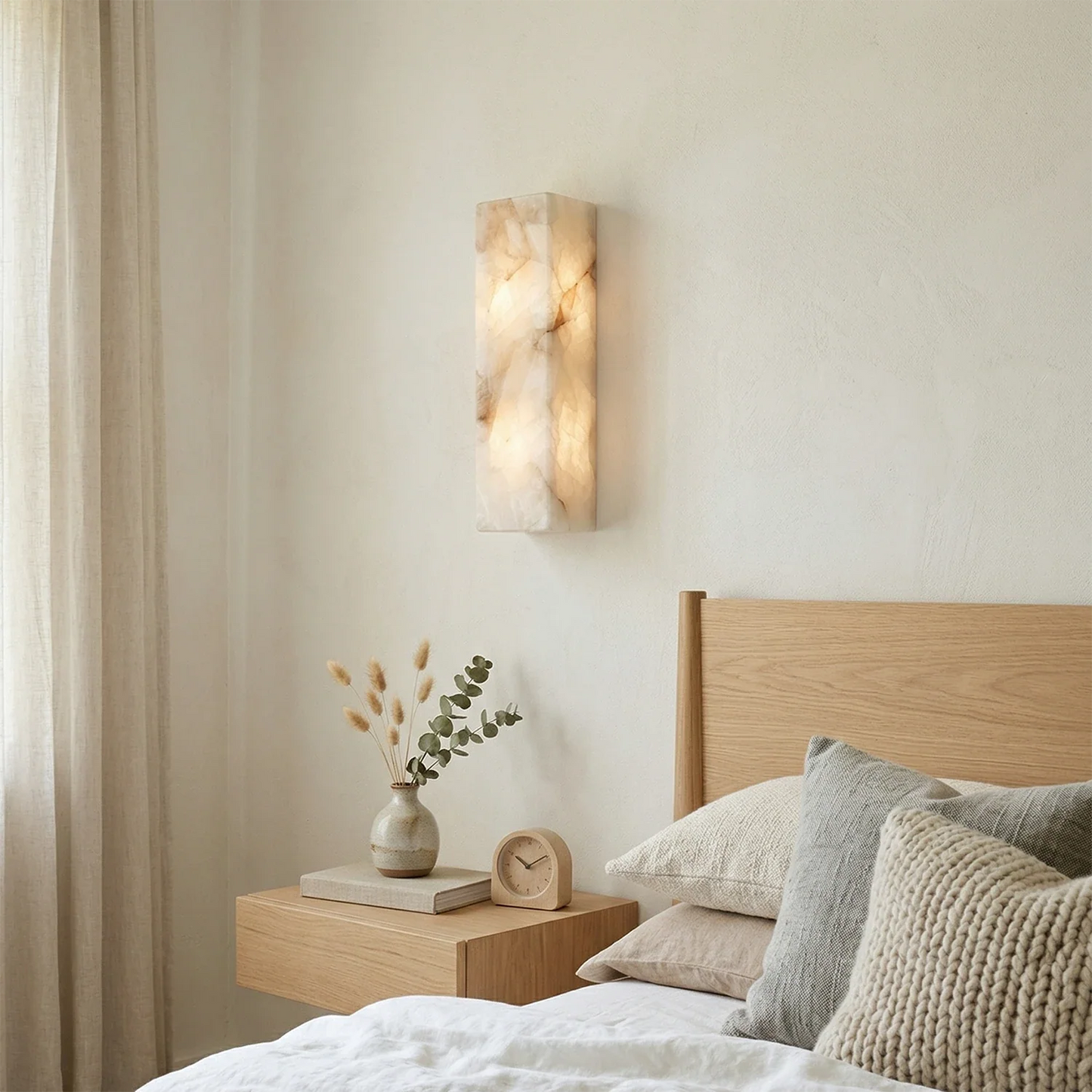 Rectangular Alabaster Wall Light