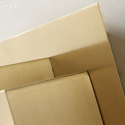 Rectangular Brass Resin LED Wall Lamp