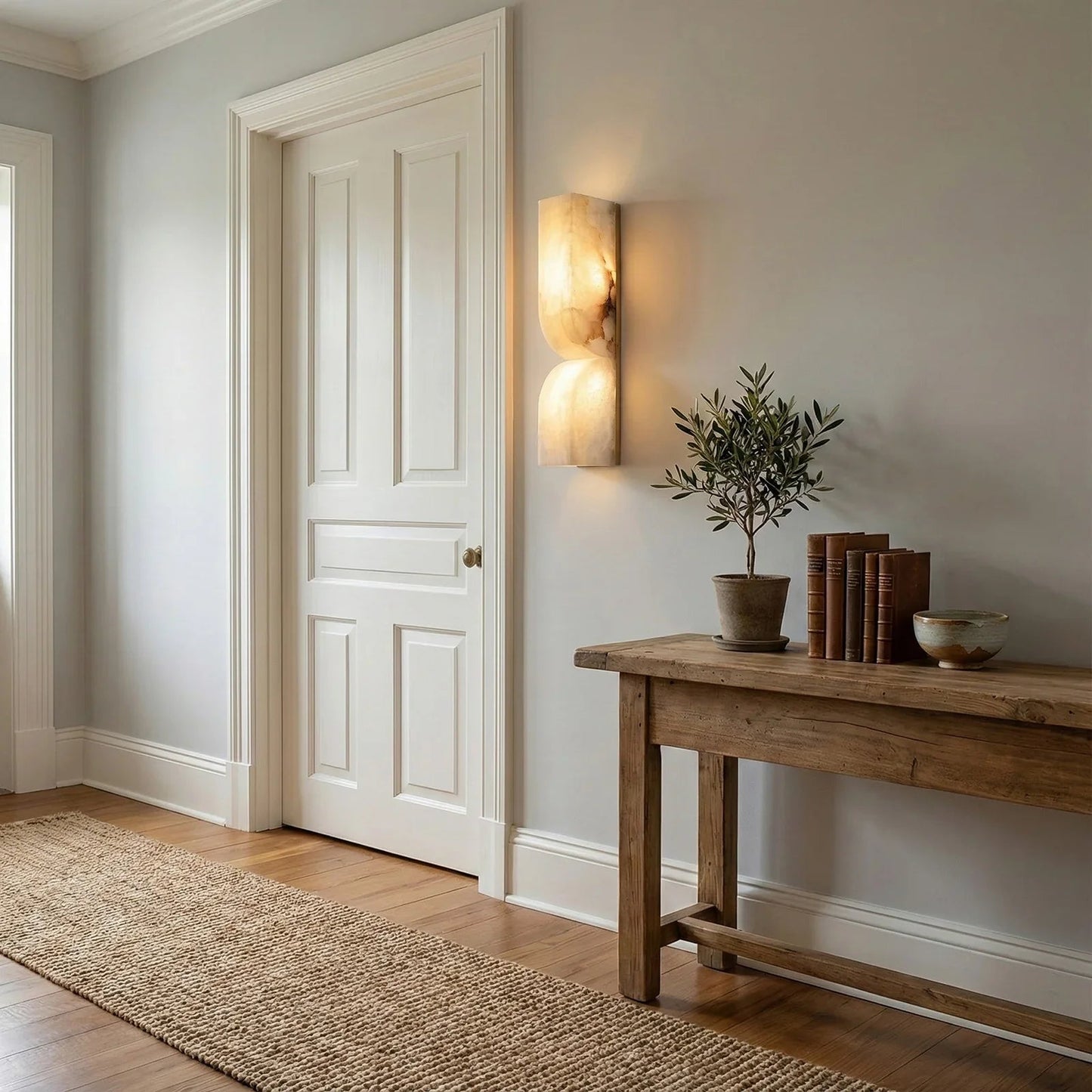 Rectangular Essence Alabaster Wall Sconce