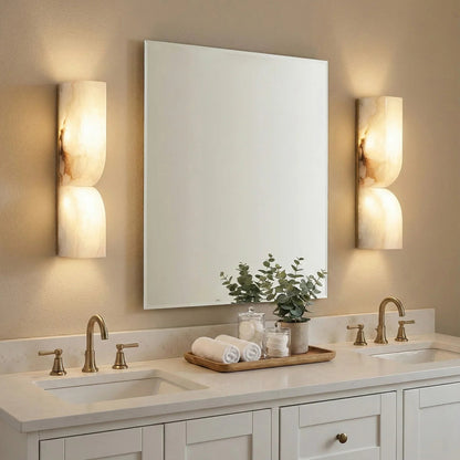 Rectangular Essence Alabaster Wall Sconce