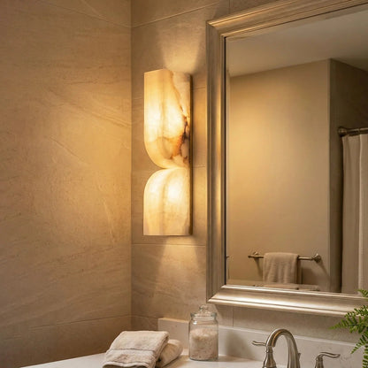 Rectangular Essence Alabaster Wall Sconce