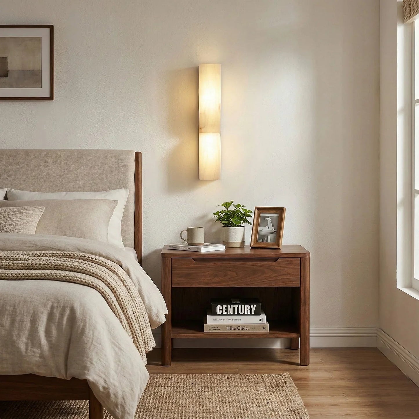 Rectangular Essence Alabaster Wall Sconce