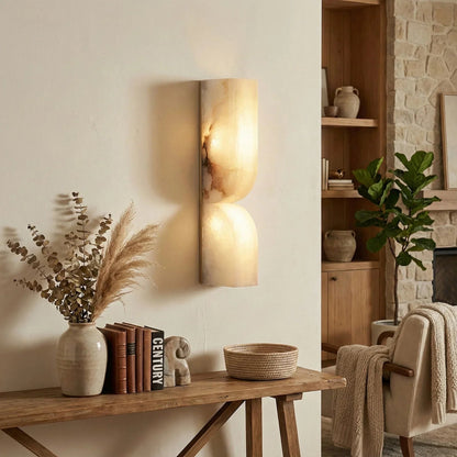 Rectangular Essence Alabaster Wall Sconce