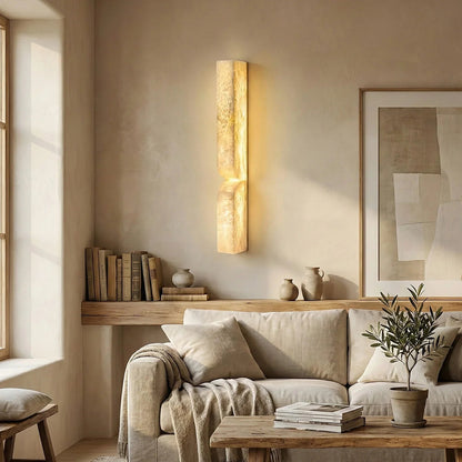 Rectangular Essence Alabaster Wall Sconce