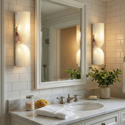 Rectangular Essence Alabaster Wall Sconce