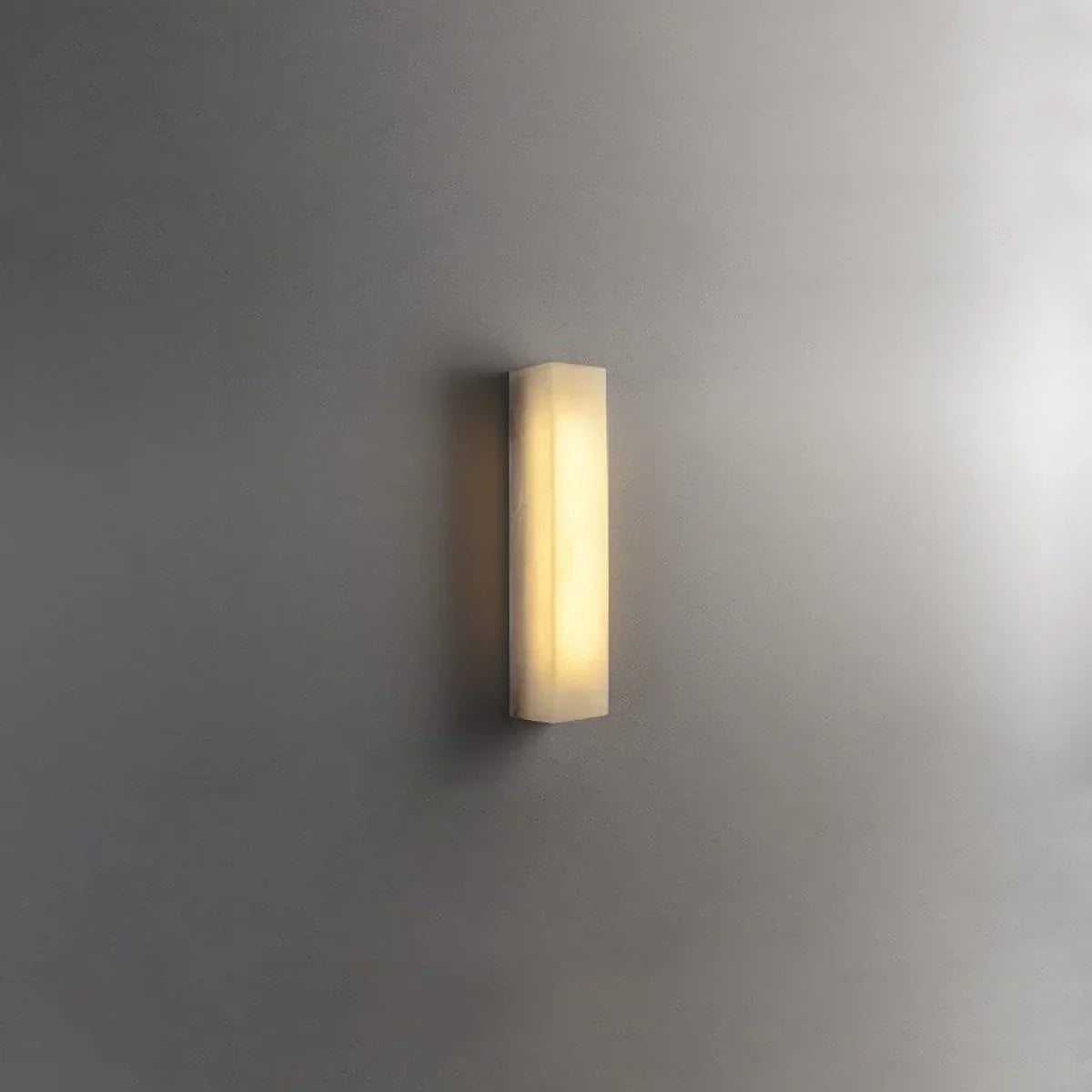 Rectangular Tubular Alabaster Wall Lamp