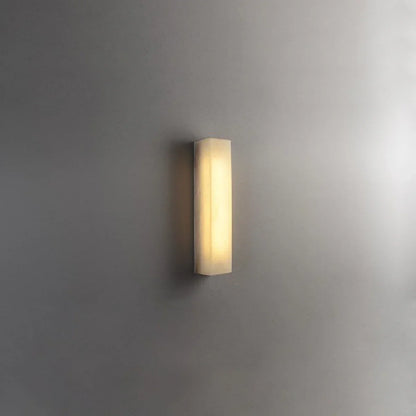 Rectangular Tubular Alabaster Wall Lamp