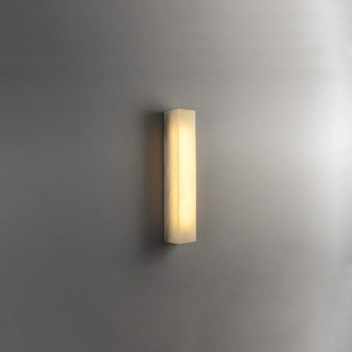 Rectangular Tubular Alabaster Wall Lamp