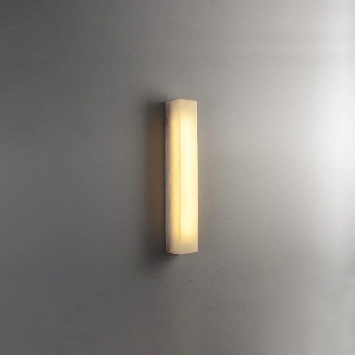 Rectangular Tubular Alabaster Wall Lamp