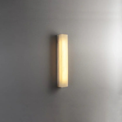 Rectangular Tubular Alabaster Wall Lamp