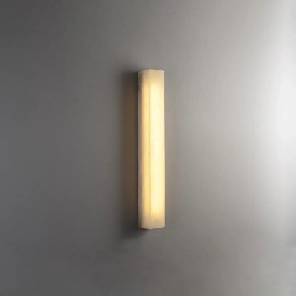 Rectangular Tubular Alabaster Wall Lamp