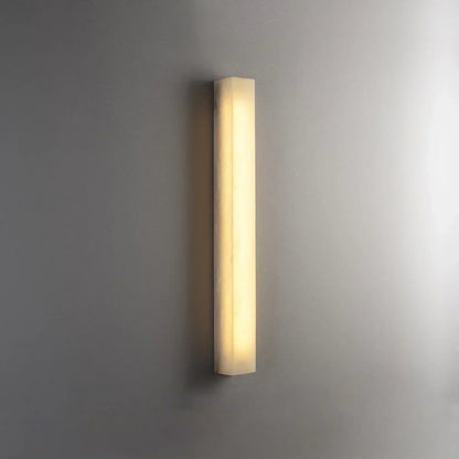 Rectangular Tubular Alabaster Wall Lamp