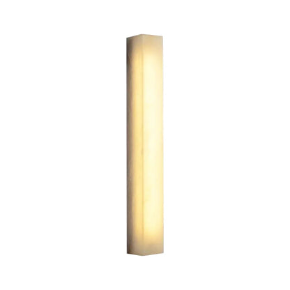 Rectangular Tubular Alabaster Wall Lamp