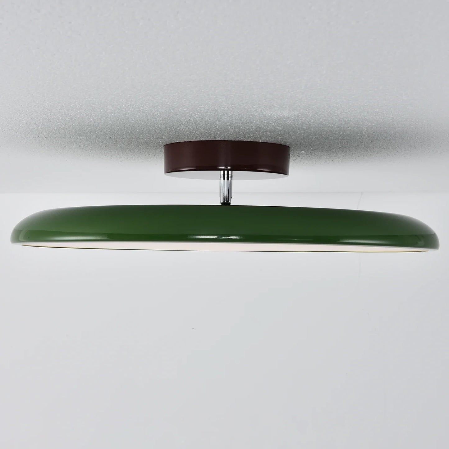 French Retro Cream Saucer Ceiling Lamp