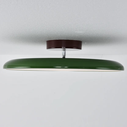 French Retro Cream Saucer Ceiling Lamp