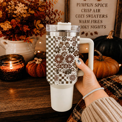 Retro Ghost + Skull 40oz
