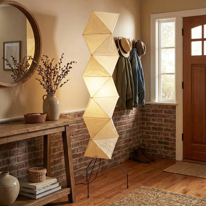 Akari Rhombus Origami UF4-L8 Floor Lamp