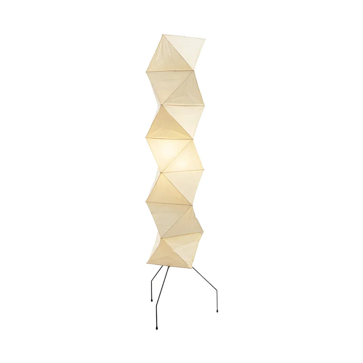 Akari Rhombus Origami UF4-L8 Floor Lamp