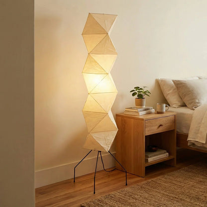 Akari Rhombus Origami UF4-L8 Floor Lamp