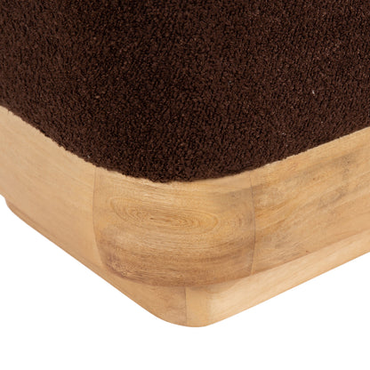 Sabri Square Ottoman Fabric and Wood