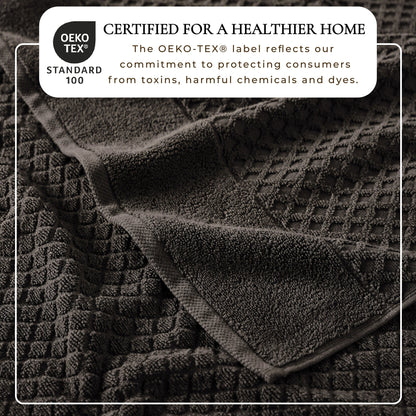Cotton Diamond Waffle Weave Bath Towel Set - Grayson Collection