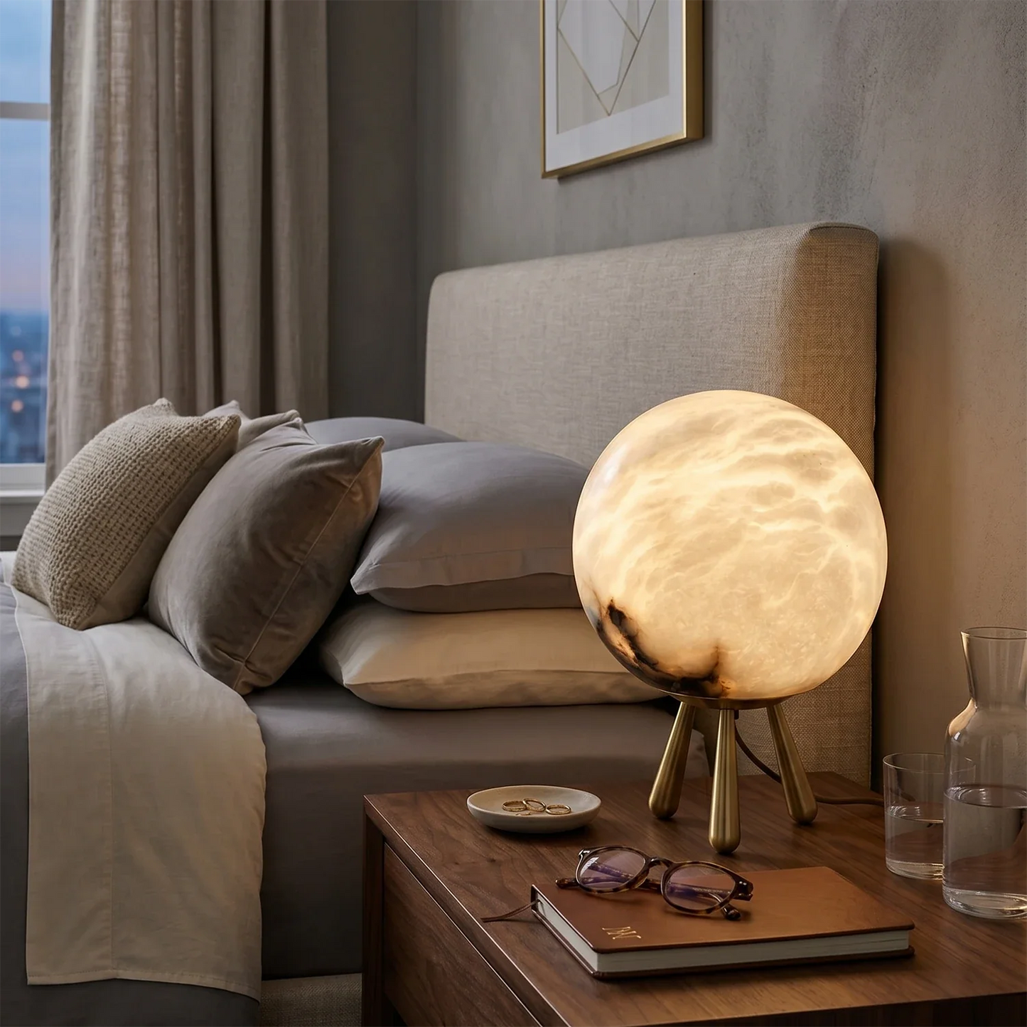 Romy Alabaster Table Lamp