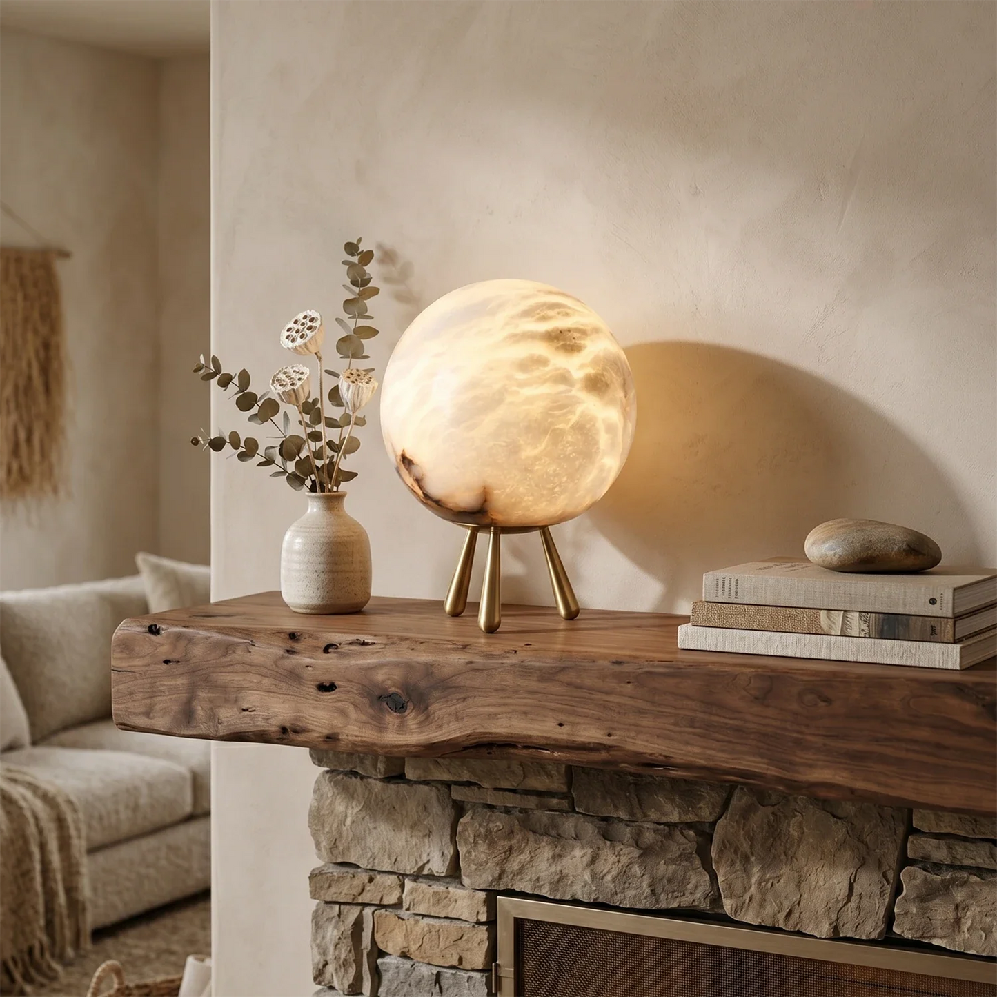 Romy Alabaster Table Lamp