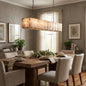 Round Alabaster Calcite Chandelier