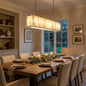 Round Alabaster Calcite Chandelier