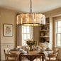 Round Alabaster Calcite Chandelier