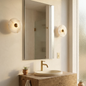 Round Alabaster Wall Lamp