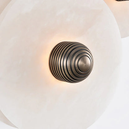 Round Alabaster Wall Lamp