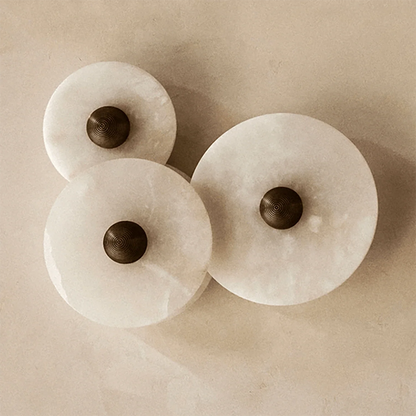 Round Alabaster Wall Lamp