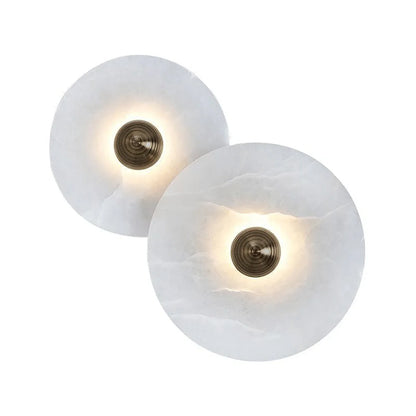 Round Alabaster Wall Lamp