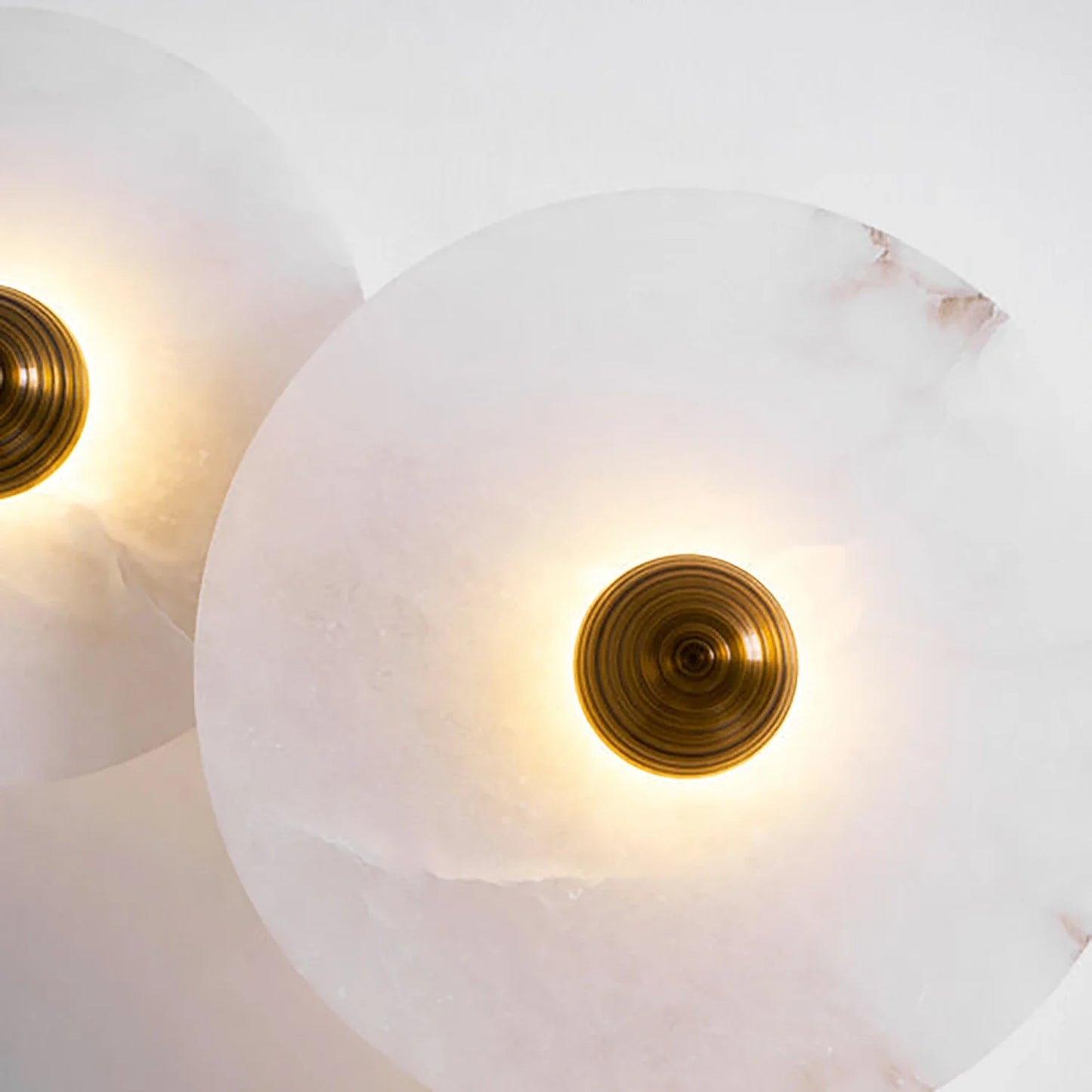 Round Alabaster Wall Lamp
