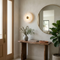 Round Alabaster Wall Lamp