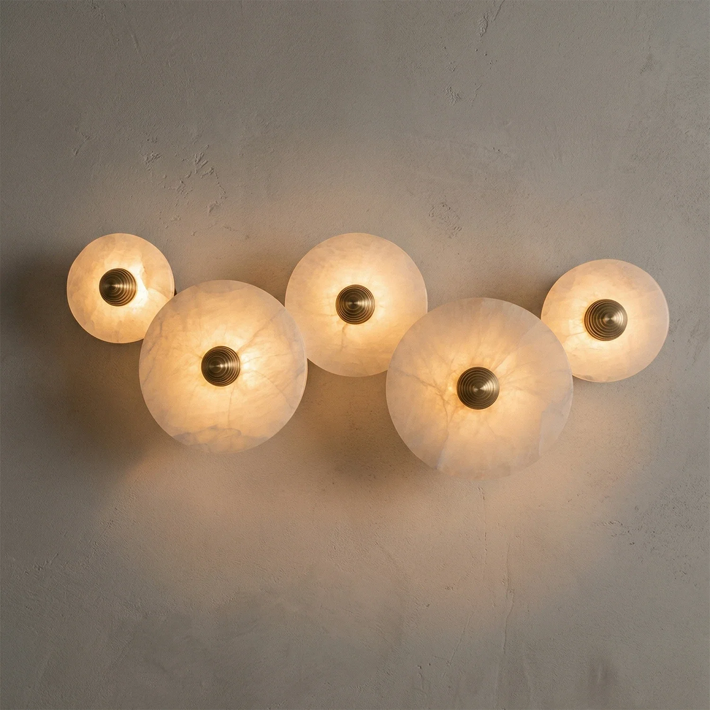 Round Alabaster Wall Lamp