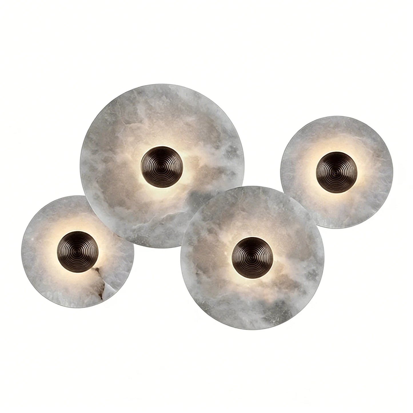 Round Alabaster Wall Lamp