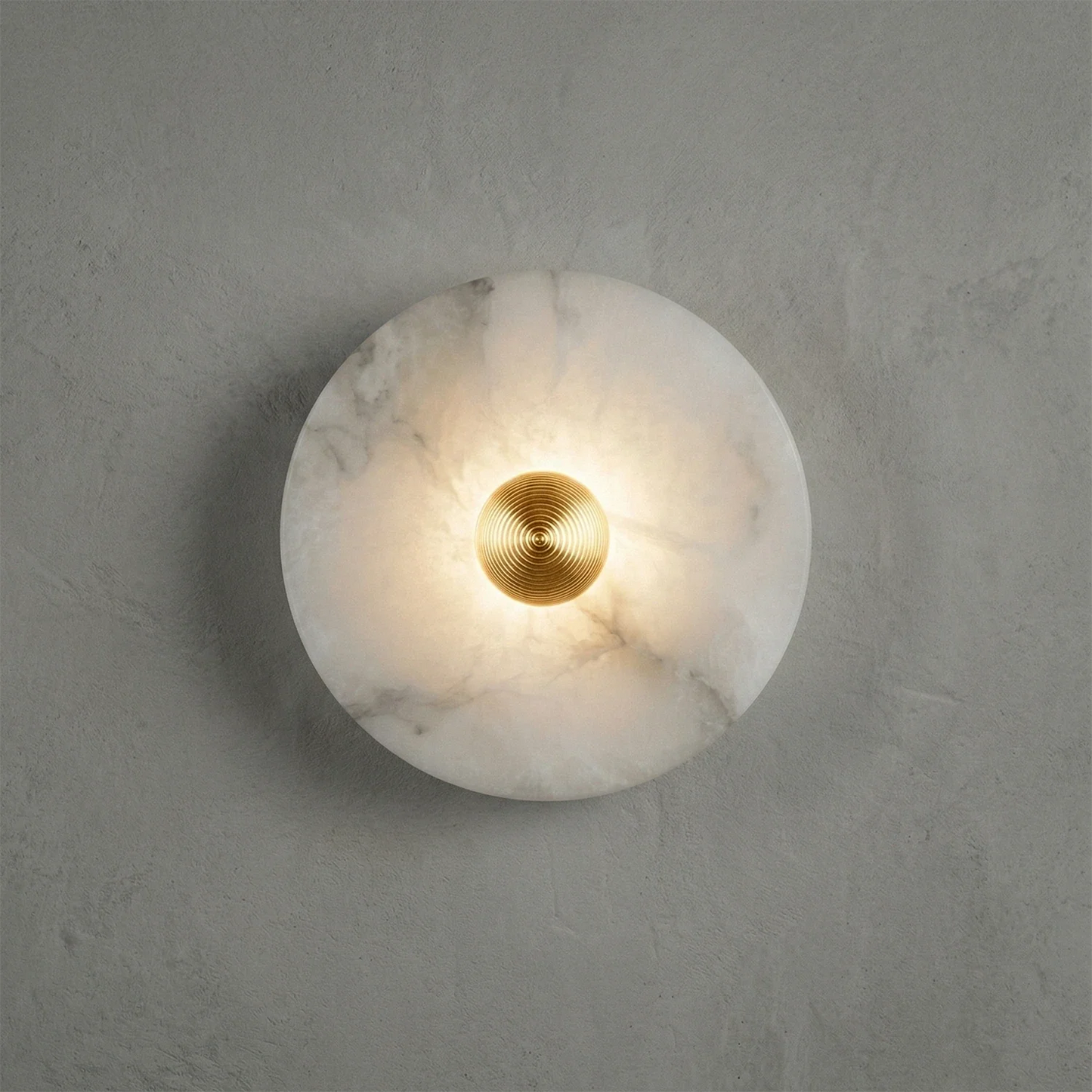 Round Alabaster Wall Lamp