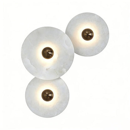 Round Alabaster Wall Lamp
