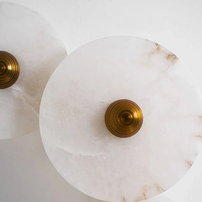 Round Alabaster Wall Lamp