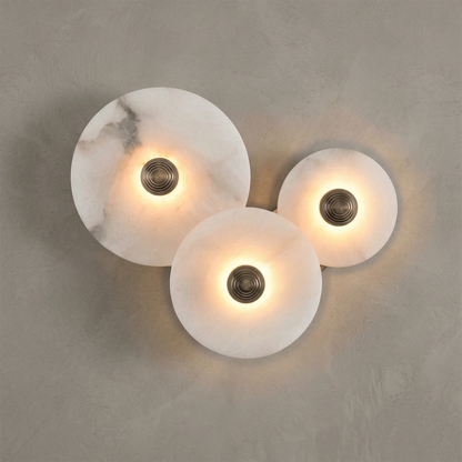 Round Alabaster Wall Lamp