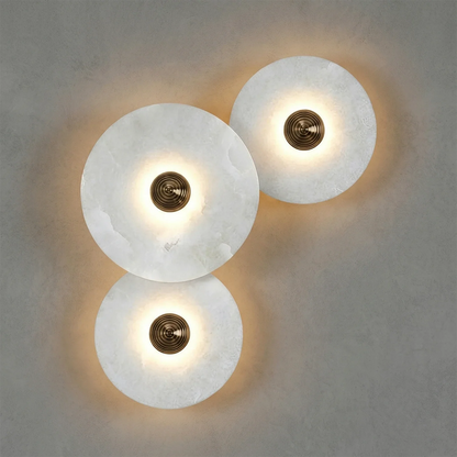 Round Alabaster Wall Lamp