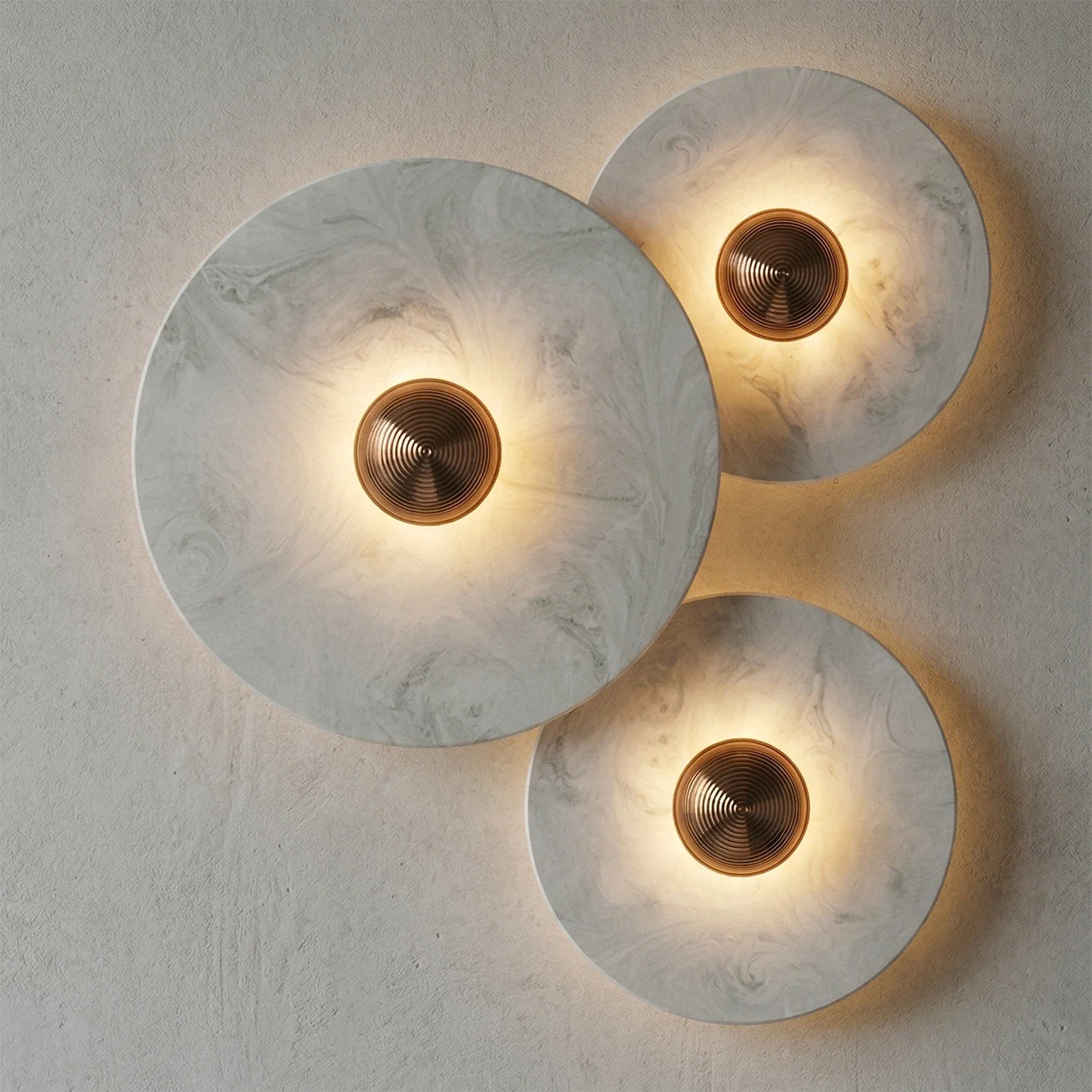 Round Alabaster Wall Lamp