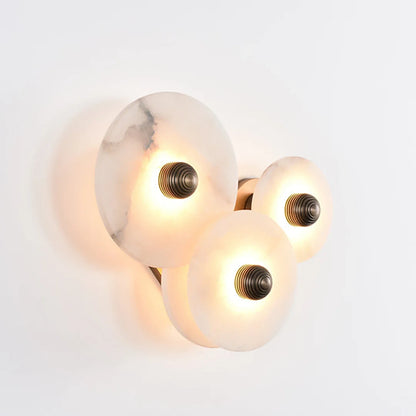 Round Alabaster Wall Lamp