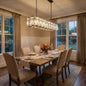 Round Crystal Calcite Chandelier