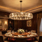 Round Crystal Calcite Chandelier
