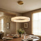Round Ring Shaped Alabaster Chandelier